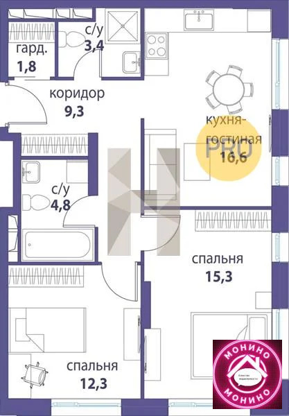 Купить 2-комнатную квартиру