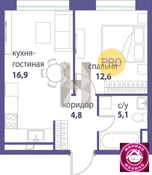 Купить 1-комнатную квартиру