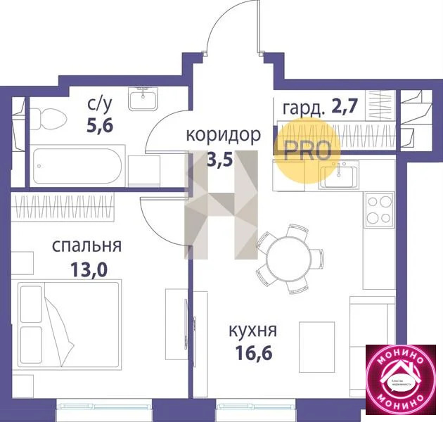 Купить 1-комнатную квартиру