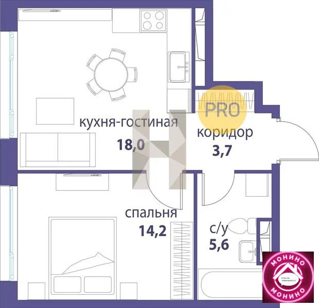 Купить 1-комнатную квартиру