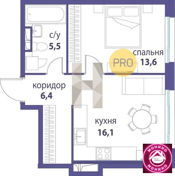 Купить 1-комнатную квартиру