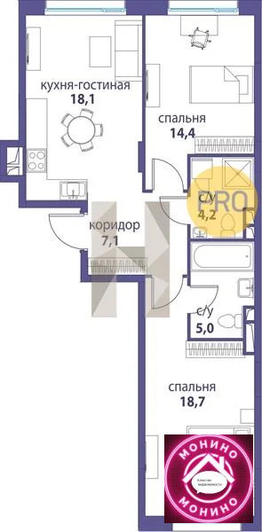 Купить 2-комнатную квартиру