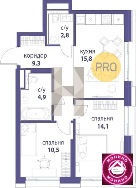 Купить 2-комнатную квартиру