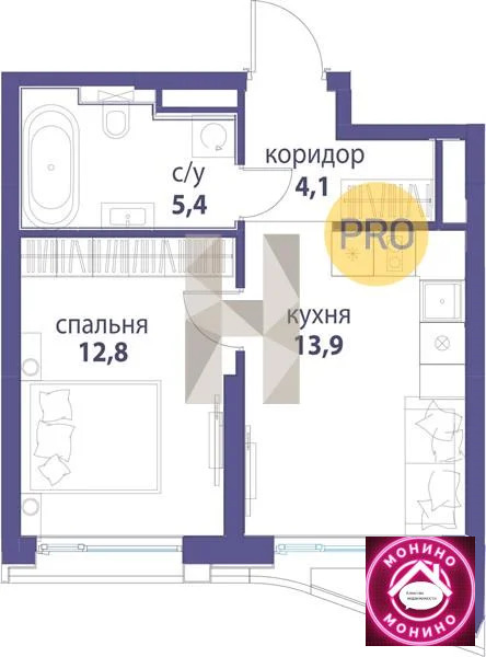 Купить 1-комнатную квартиру