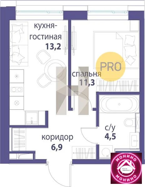 Купить 1-комнатную квартиру