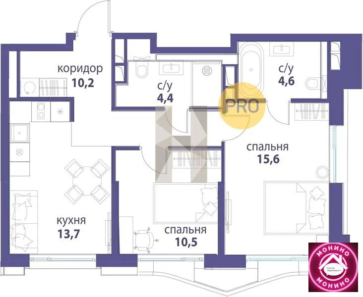 Купить 2-комнатную квартиру