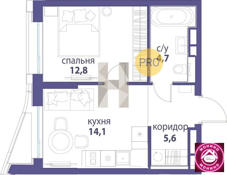 Купить 1-комнатную квартиру