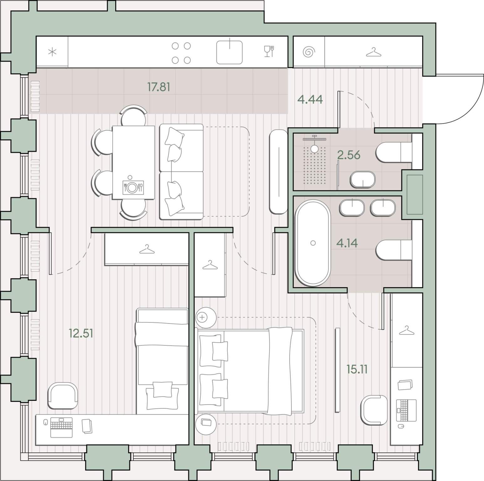 Купить 2-комнатную квартиру