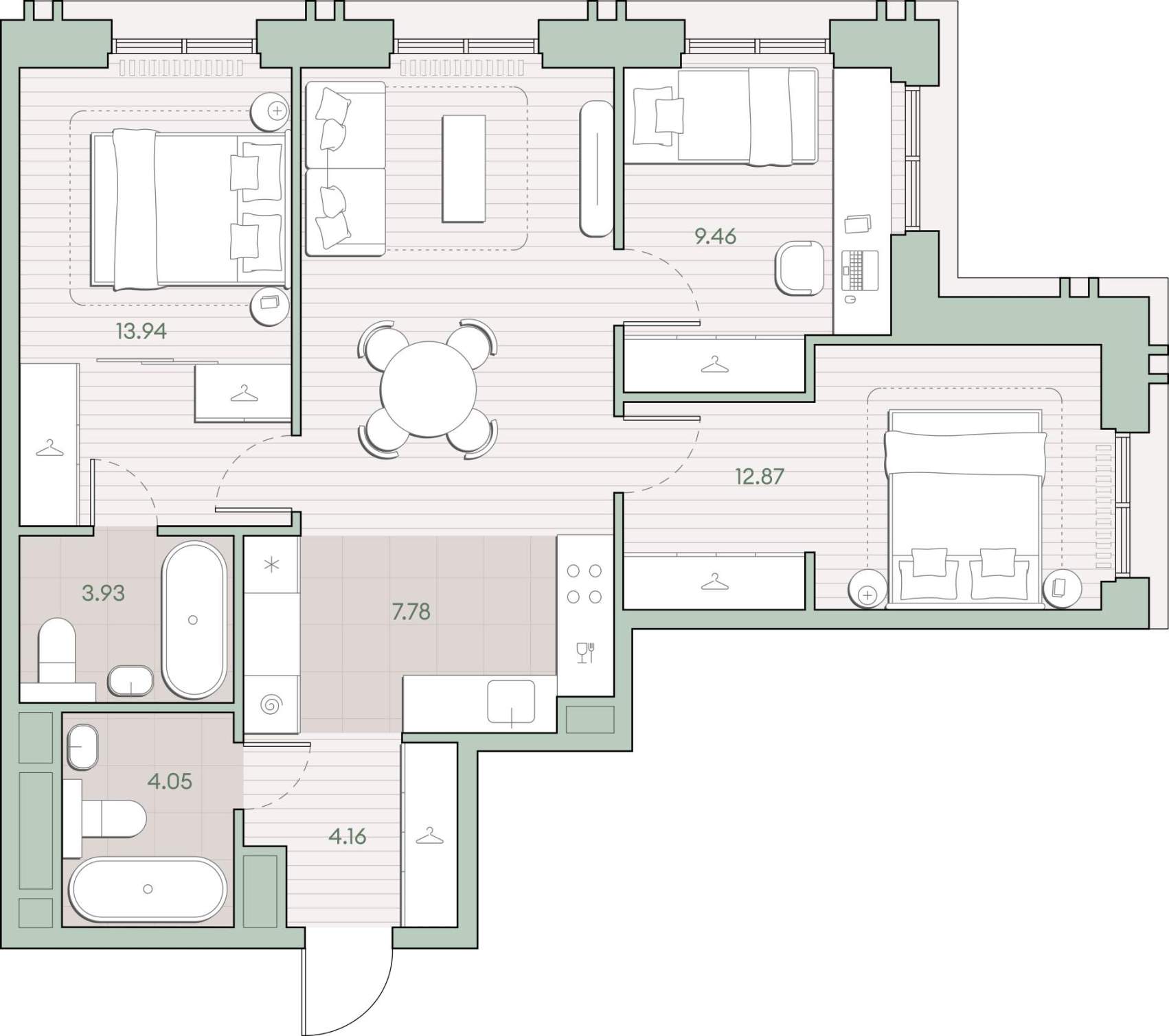 Купить 3-комнатную квартиру