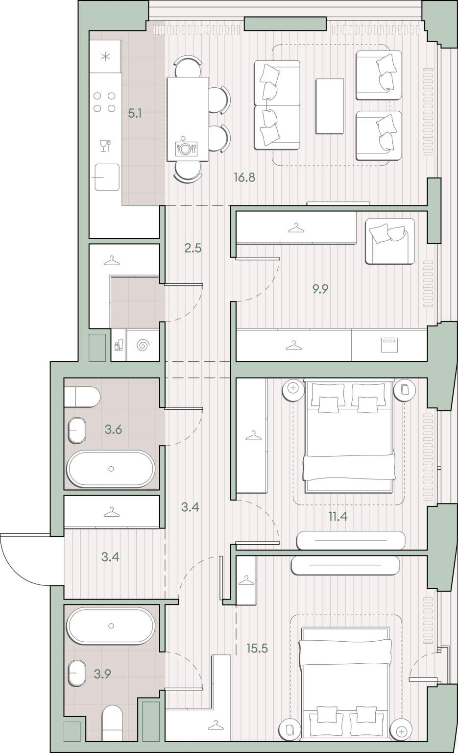 Купить 2-комнатную квартиру