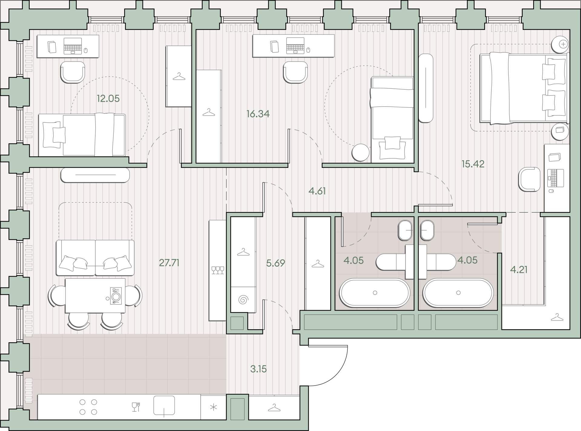 Купить 3-комнатную квартиру