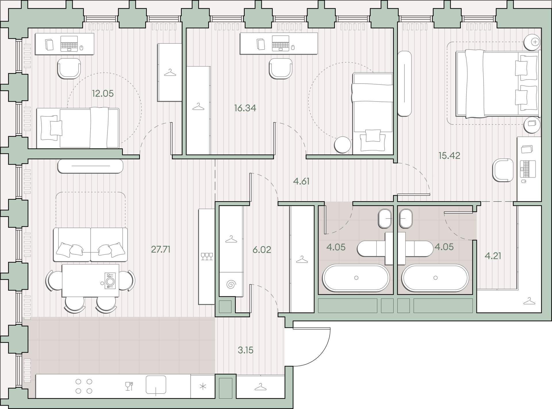 Купить 3-комнатную квартиру