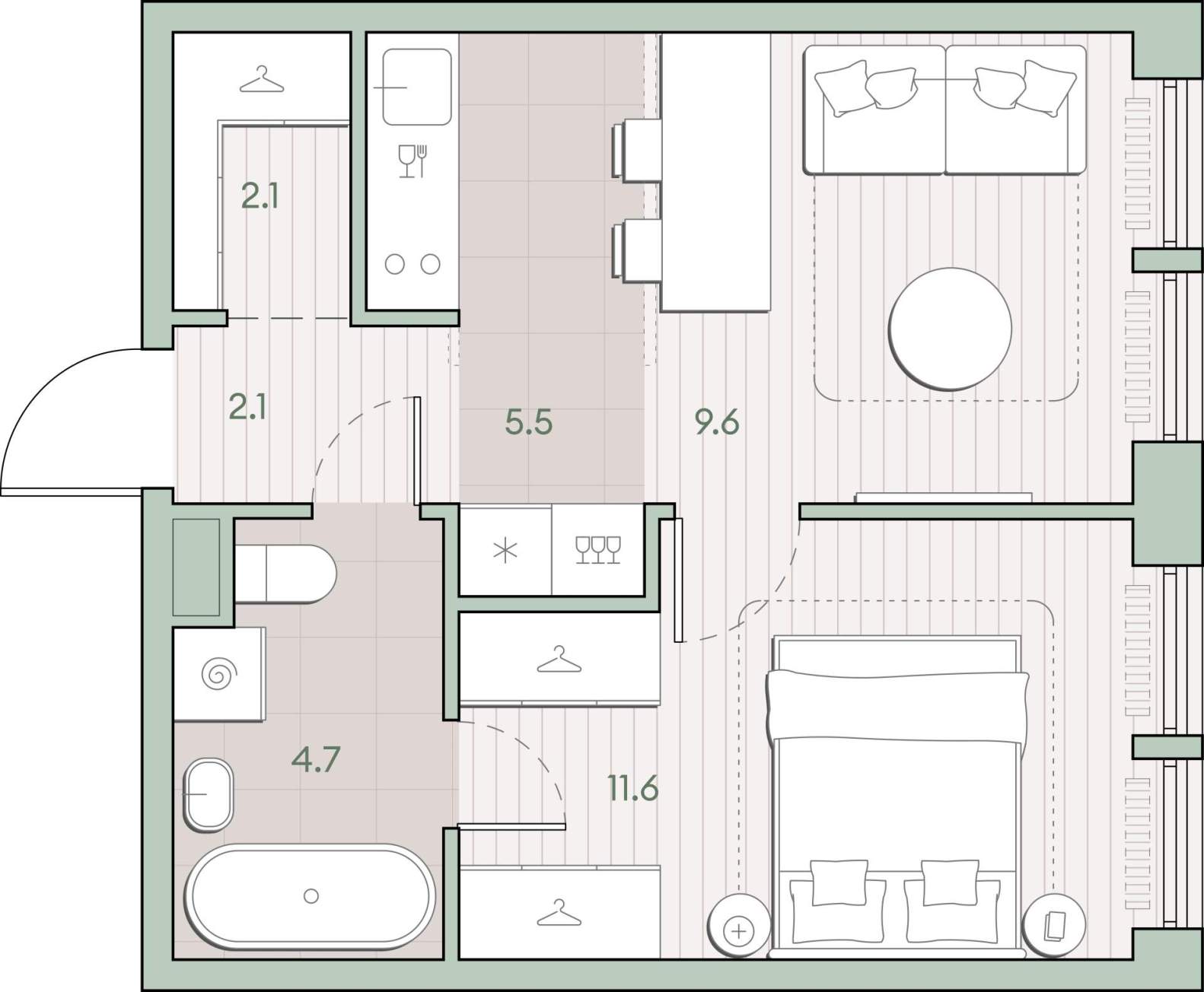 Купить 1-комнатную квартиру