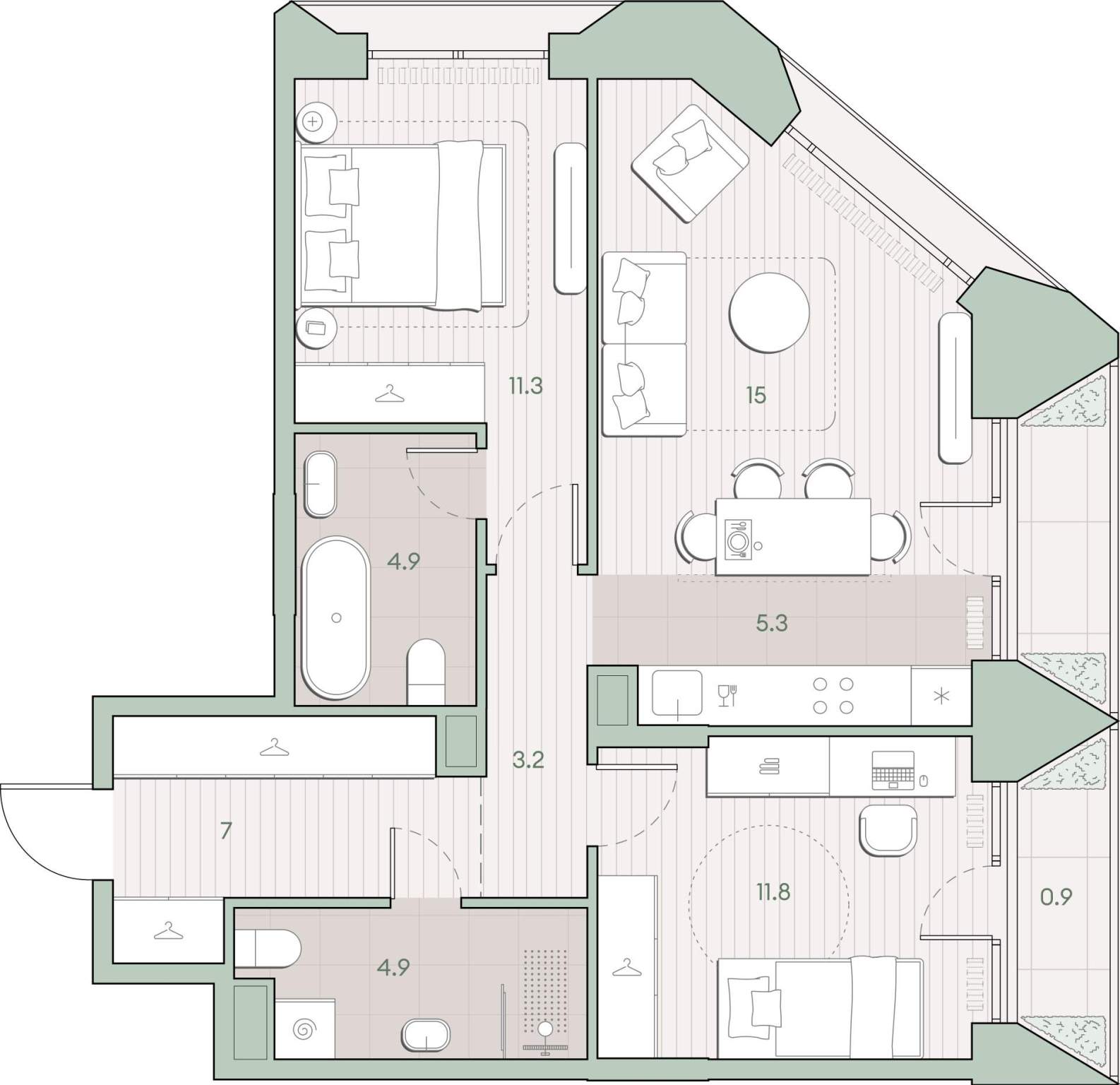 Купить 2-комнатную квартиру