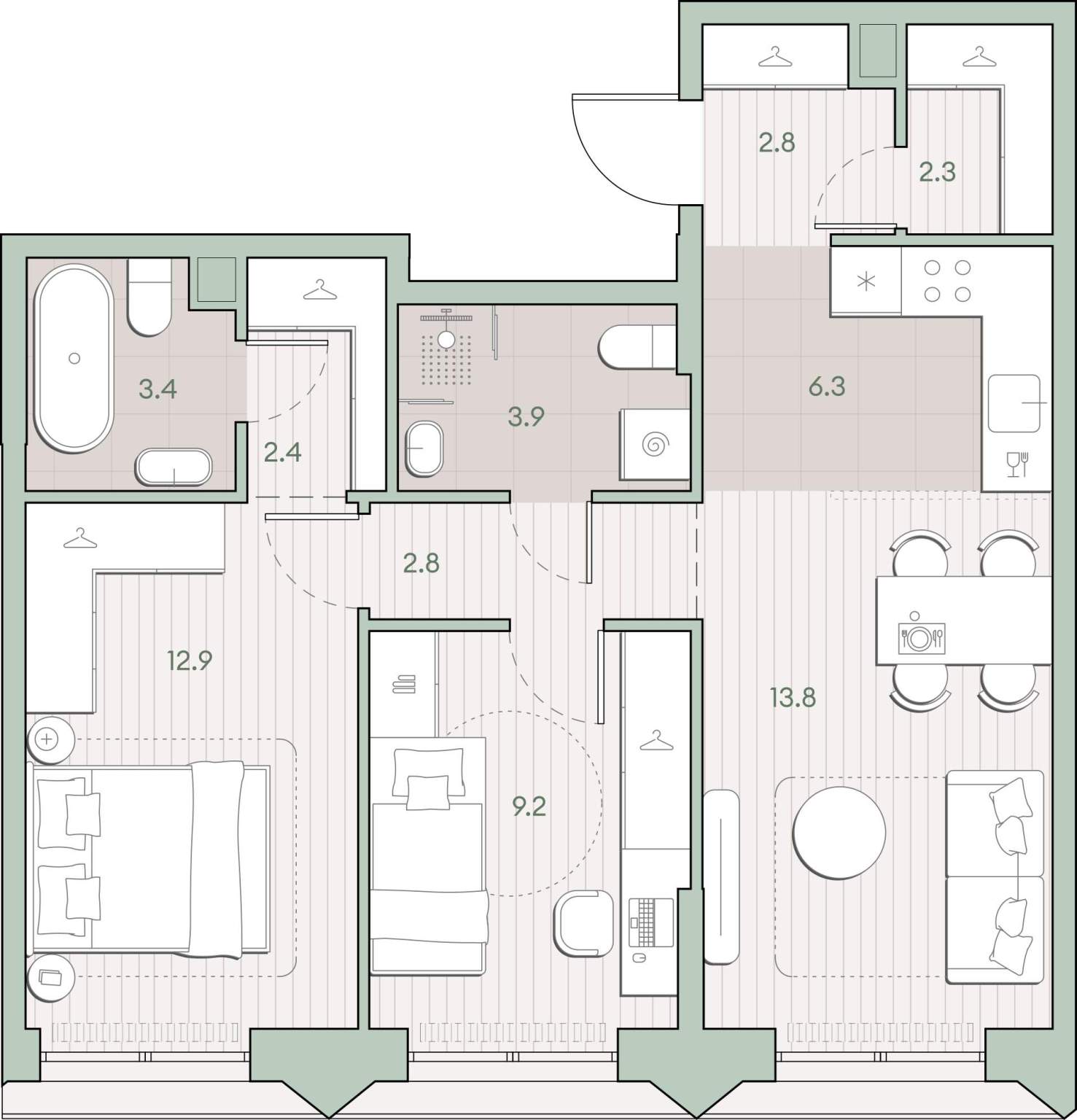 Купить 2-комнатную квартиру