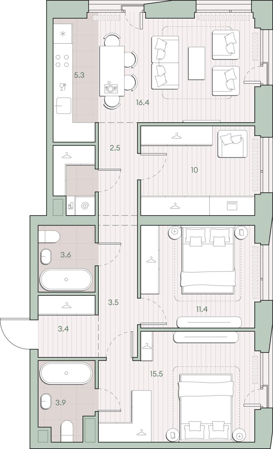 Купить 2-комнатную квартиру