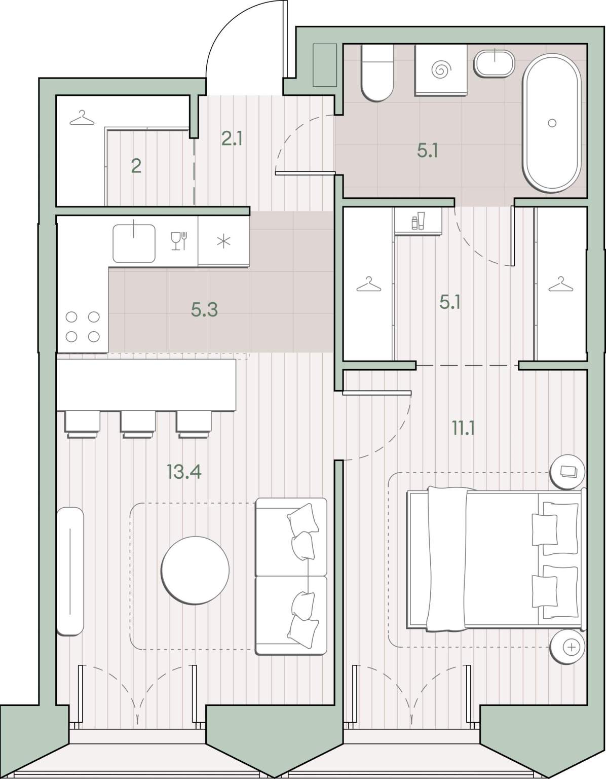 Купить 1-комнатную квартиру