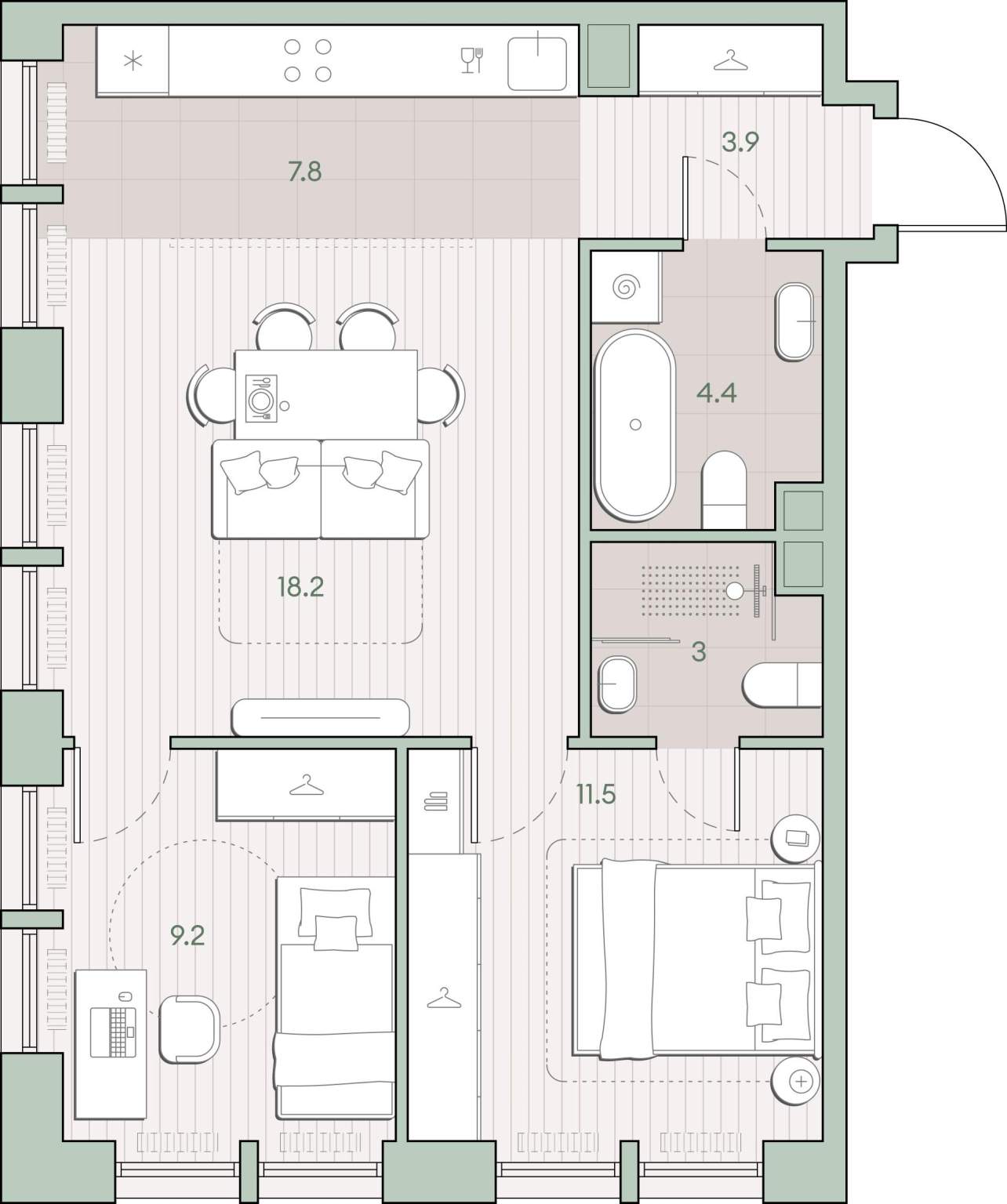 Купить 2-комнатную квартиру