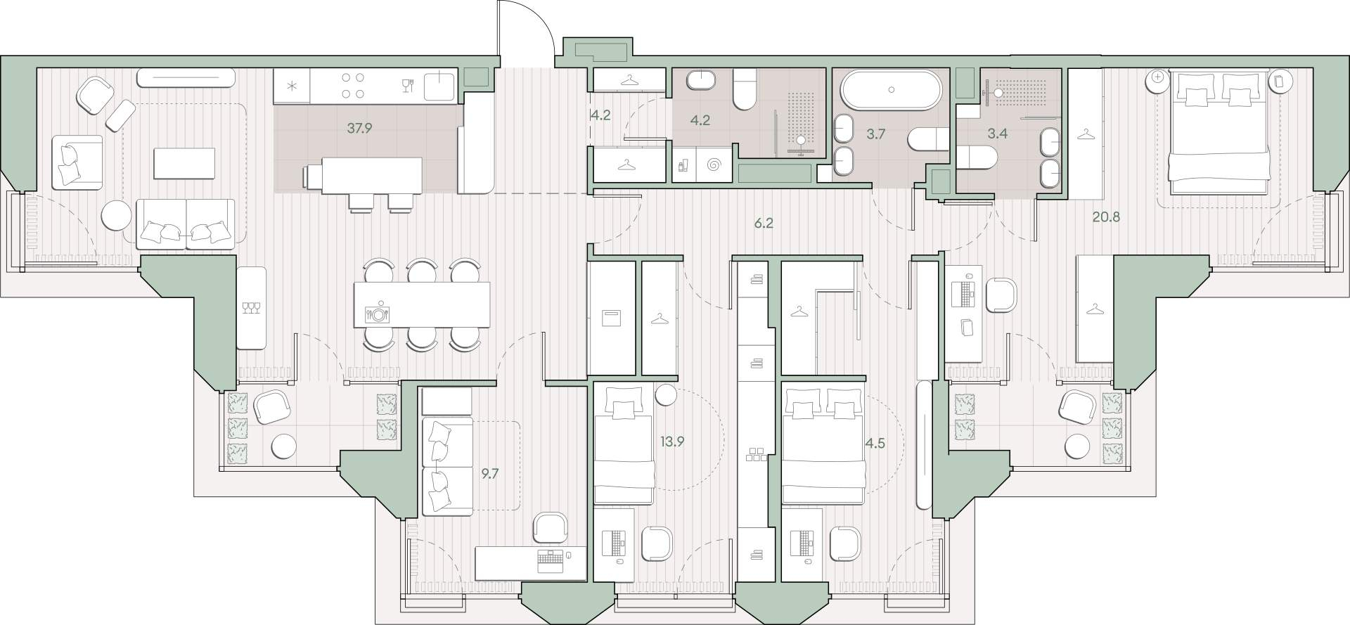 Купить 4-комнатную квартиру