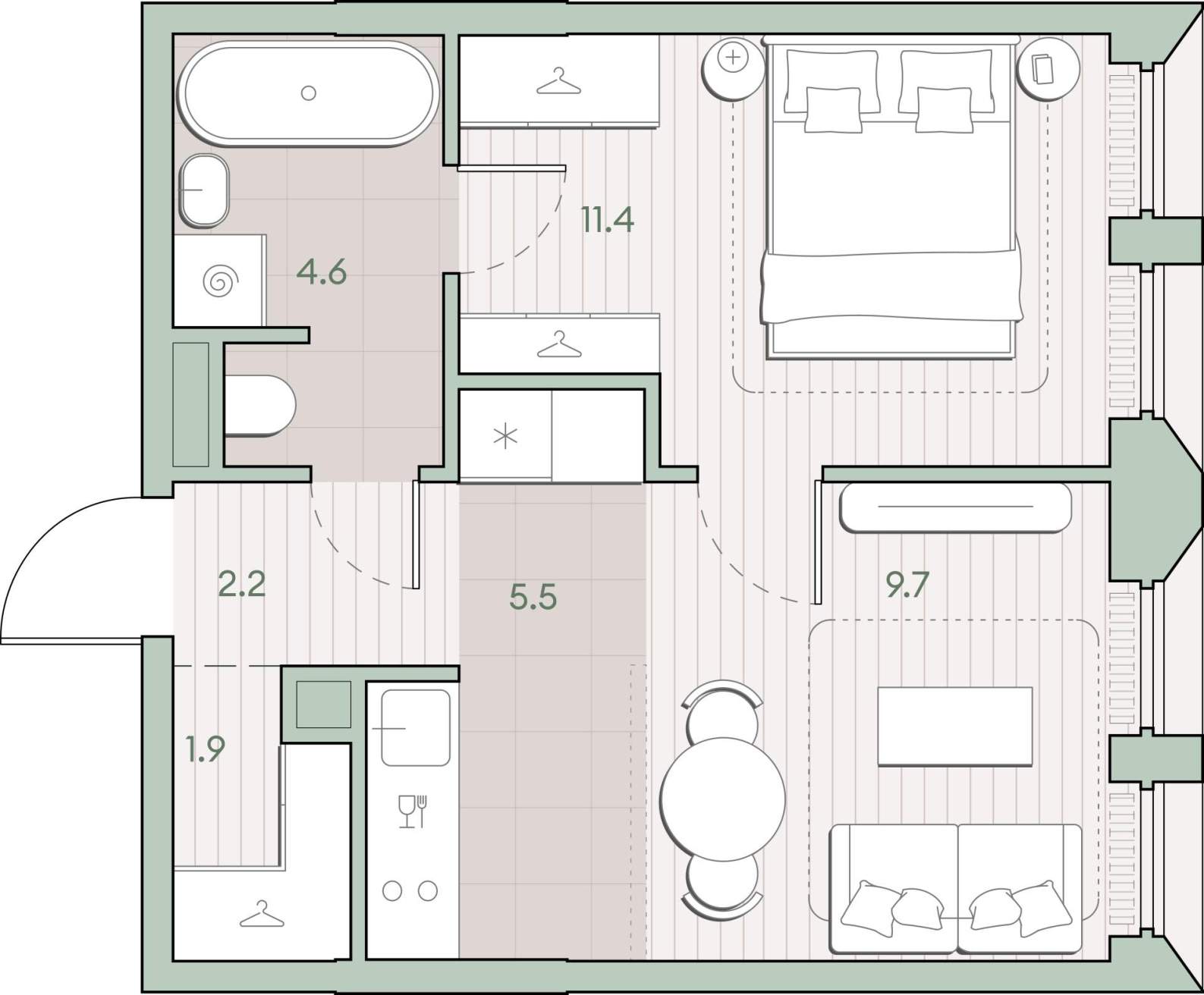 Купить 1-комнатную квартиру