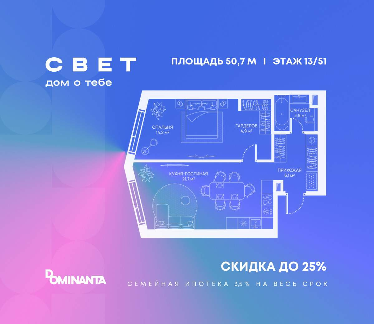 Купить 1-комнатную квартиру