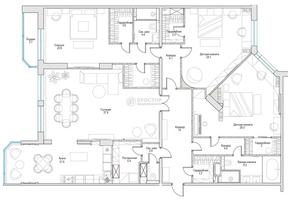 Купить 4-комнатную квартиру